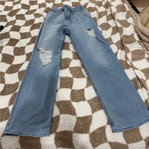 Hollister Ultra High Rise Dad Jean Straight  size 23